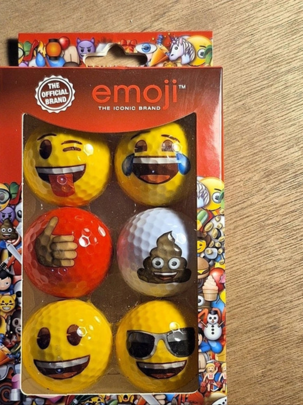 emoji 6 Emoji Golf Balls Set of 6